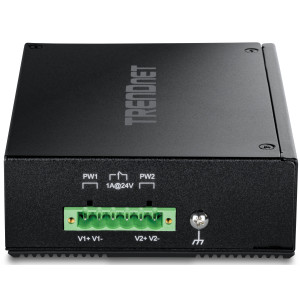 TRENDnet TI-E80 8-Port Ethernet Switch, 8 fast ethernet ports, 1.6 Gbps switching capacity, DIN-rail/wall mount